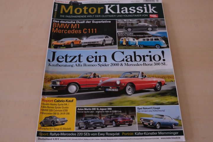 Deckblatt Motor Klassik (05/2016)